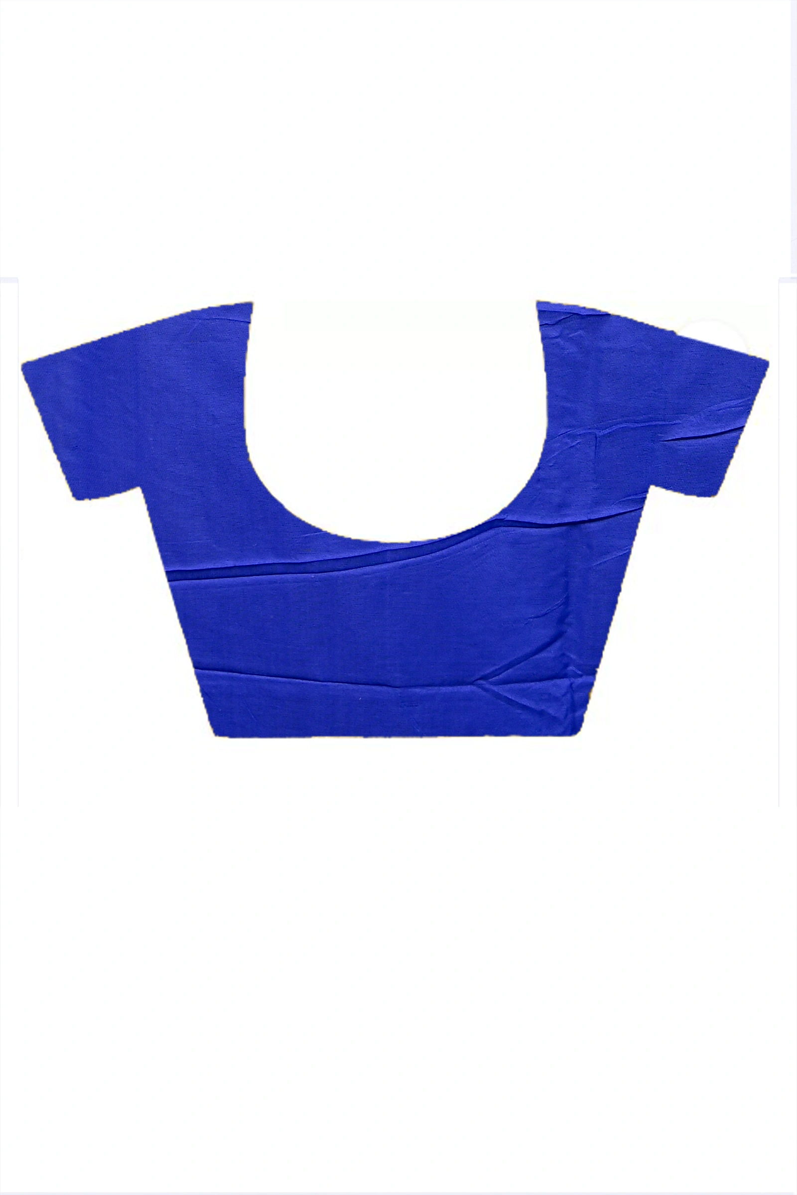 Blue Cotton Blended Paru Hand Loom Saree (546)